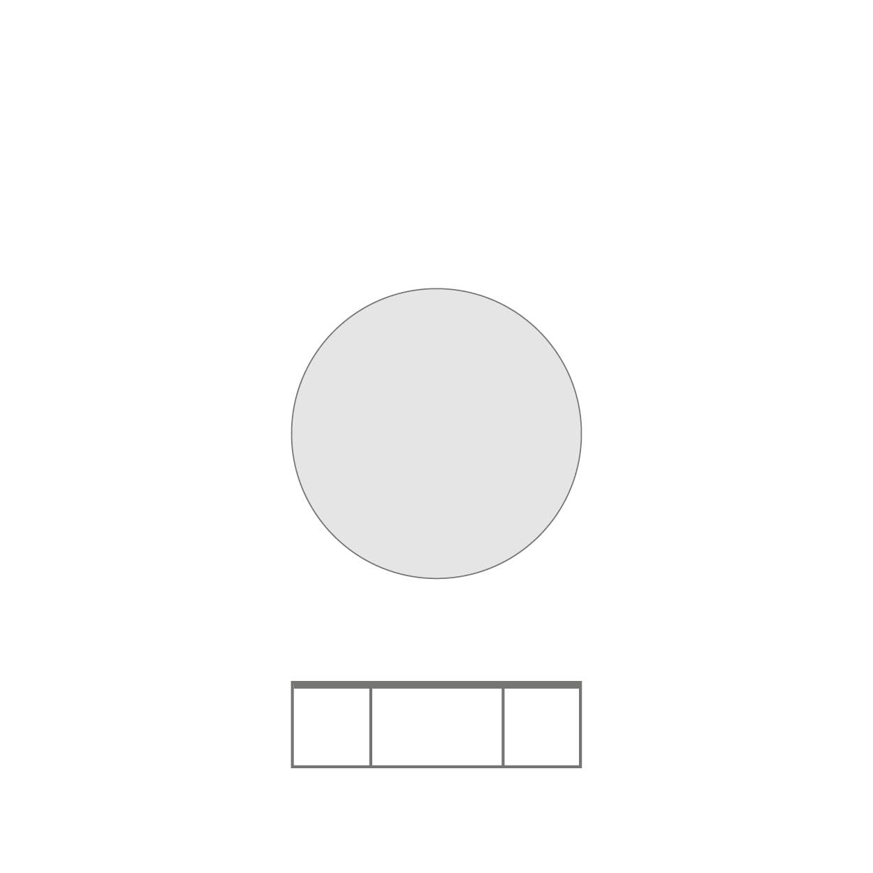 G1 COFFEETABLE ROUND 100x100x40